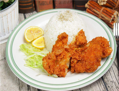 孜然鸡扒饭(鸡排饭),2.沙拉鸡扒饭(鸡排饭),3.番茄鸡扒饭(鸡排饭),4.