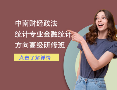 中南財經(jīng)政法@統(tǒng)計專業(yè)金融統(tǒng)計方向高級研修班