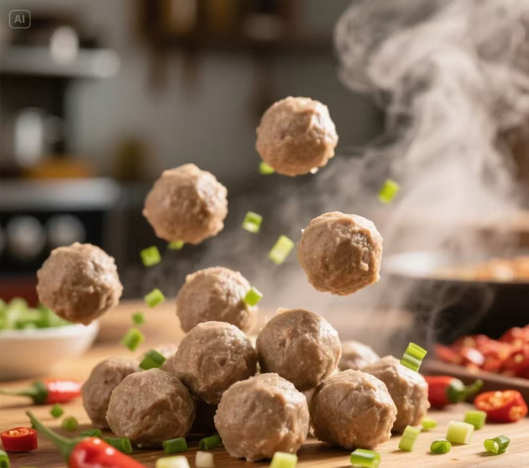 牛肉丸的核心捶打技巧？味之興教會(huì)你