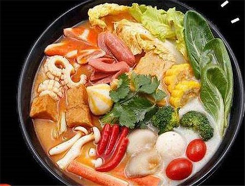 麻辣烫菜的精髓在于煮,在于汤料.